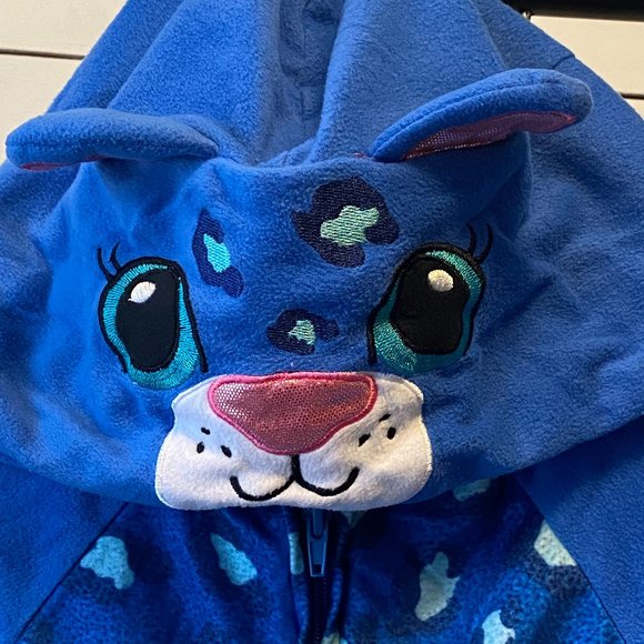 Cat & Jack Other - Cat & Jack spotted cat one piece pajama set with hood | girls XL 14/16